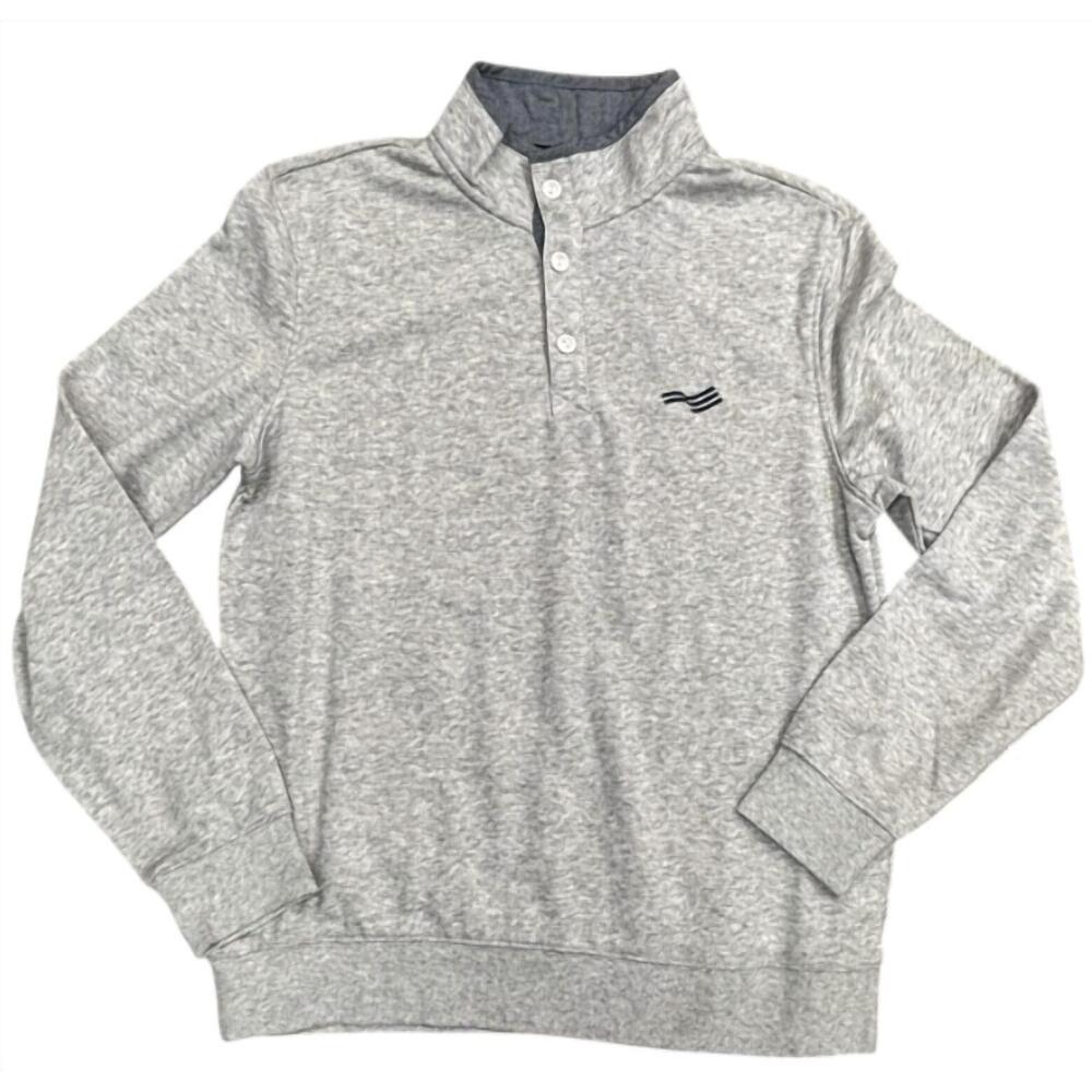 NEW PERRY ELLIS men's heather sweater in grey